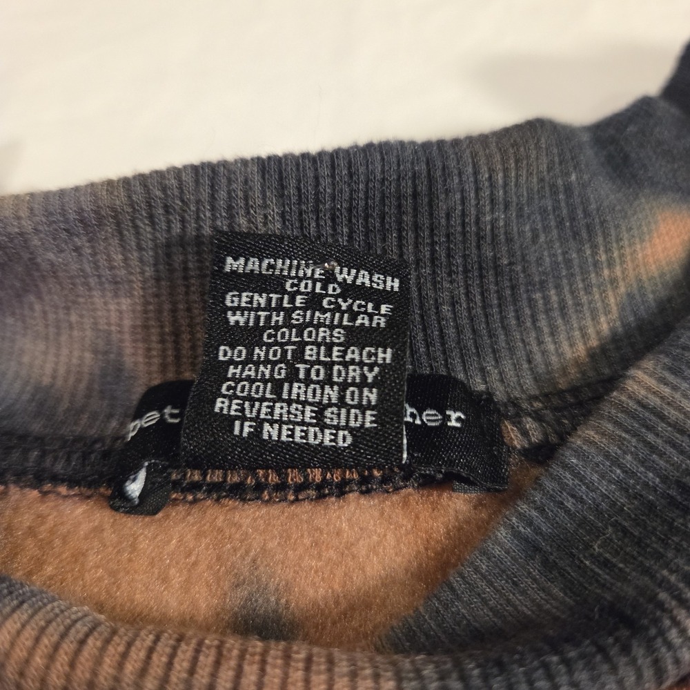 Better Together Tie Dye Skeletons Skateboarding Crewneck Sweatshirt, Size L - Picture 5 of 11